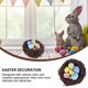 thumbnail image 3 of Manualidad de nido de pájaro de ratán con huevos y juego de figuras de pollitos - Decoraciones de Pascua, 3 of 6