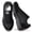 All-Black, variant on Knivor Lace Up Retro Fashion Sneakers for Women Color Block Low Top Casual Sneakers Non Slip Platform Sole Lightweight Flat Everyday Casual Shoes