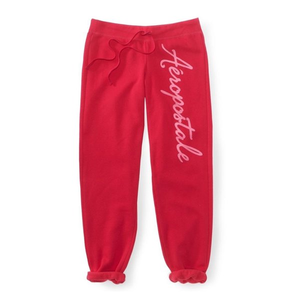 Pantalones de chándal Aeropostale Heritage Cinch para mujer rosa mediano