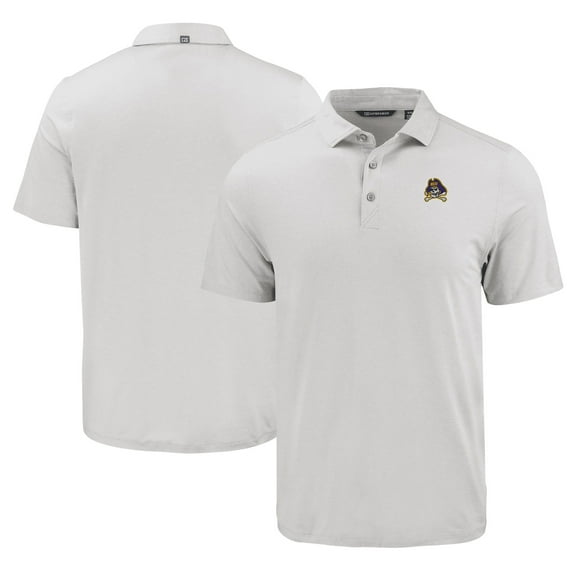Men's Cutter & Buck Gray ECU Pirates Coastline Epic Comfort Eco Recycled Polo