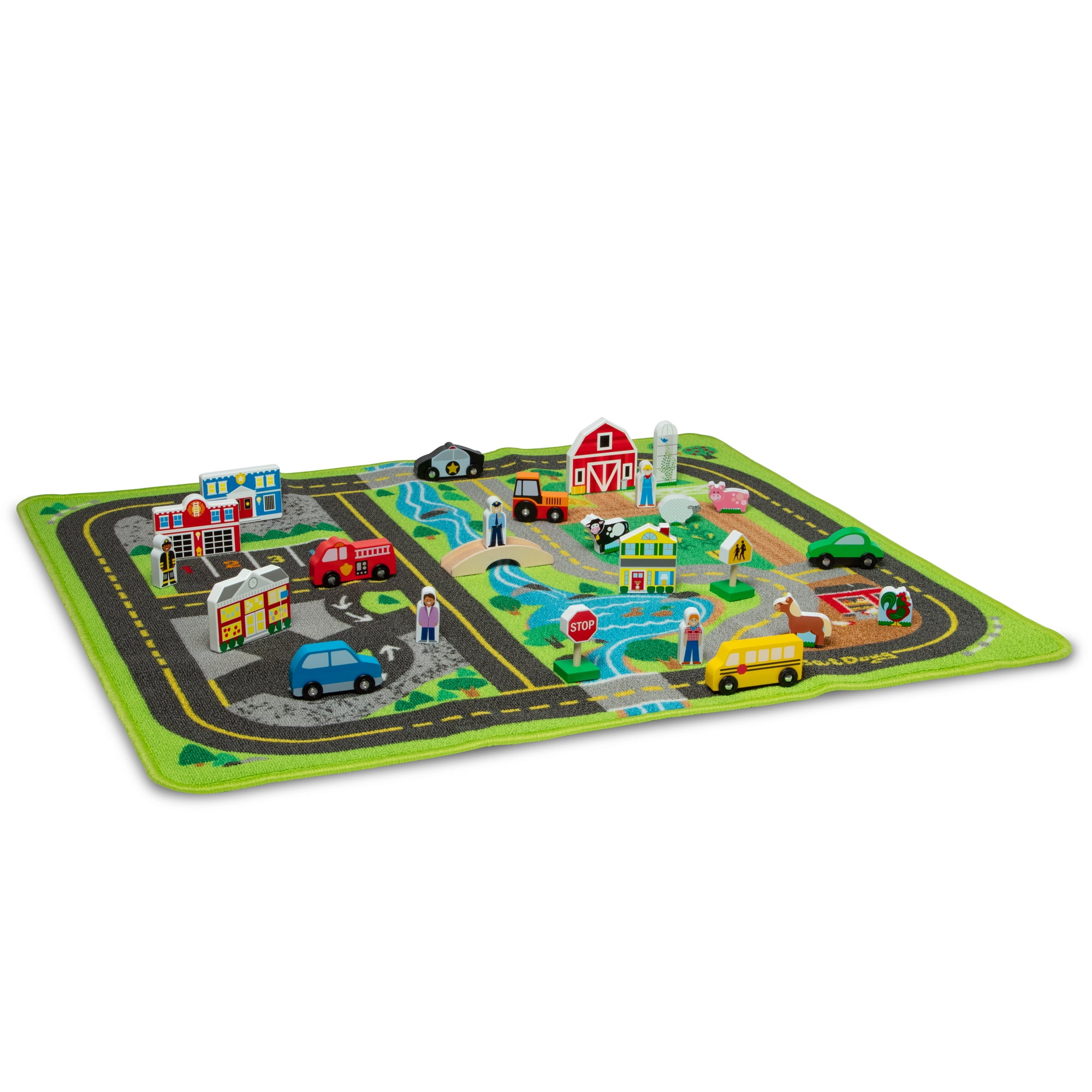 Melissa and doug road rug playset sale