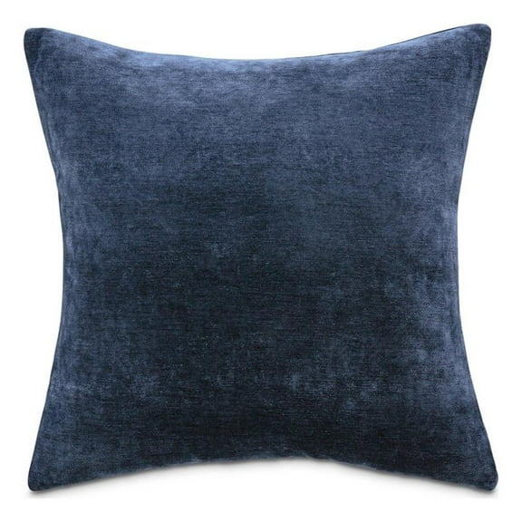 MICHAEL AMINI The Smith 20x20" Square Chenille Pillow in Midnight Navy Set of 2