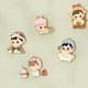 thumbnail image 4 of Pop Mart Hacipupu The Growth Diary Series - Badge Blind Box Guess Bag Mystery Box Toys Cute Anime Figure Desktop Ornaments, 4 of 5