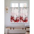 thumbnail image 2 of Red Pink Valentine's Day Bathroom Window Curtain, Love Heart Eucalyptus Leaves Ombre Light Filtering Coffee Kitchen Curtains, Bedroom Living Room Curtains 2 Panel 84"x54", 2 of 6