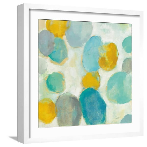 Art.com Painted Pebbles III Art Print by Silvia Vassileva, White Frame Wall Art, 21" x 21"