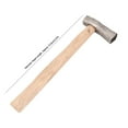 thumbnail image 4 of Jewelry Hammer, 3.27in Wood Textured Iron Hammer Jewelry Making Hammer, Jewelry Maker For Jewelry Repair Worker, 4 of 8