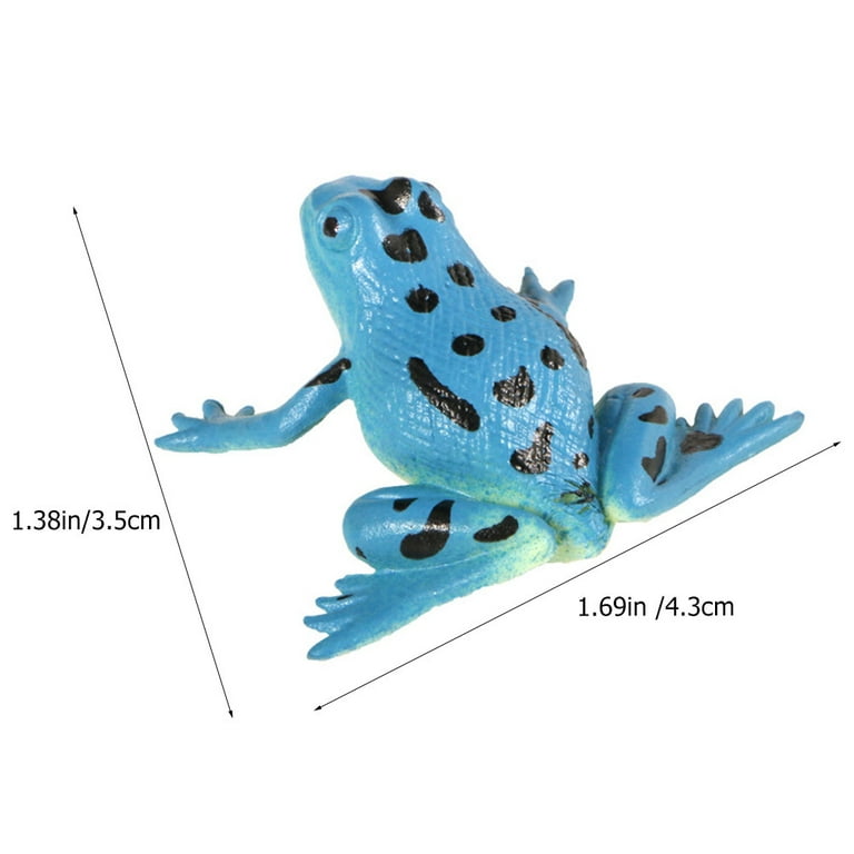 Neinkie 3Pcs/Set Frog Toys Realistic Frog Figurines Simulation