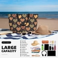 thumbnail image 5 of Kdxio Heart for Beach Bag for Women Large Beach Tote Bag Waterproof Sandproof Swim Bag with Zipper Pockets Beach Vacation Travel, 5 of 7