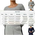 thumbnail image 3 of VgaVtl Women T Shirts Long Sleeve Fall Winter Cropped Womans Tops Gray Slim Plain Fitness Casual Shirts,L, 3 of 6