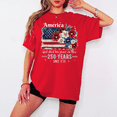thumbnail image 2 of Floral American Flag T-Shirt, 250 Years Since 1776 Shirt, Patriotic 4th Of July Unisex Cotton Tee, 2 of 8