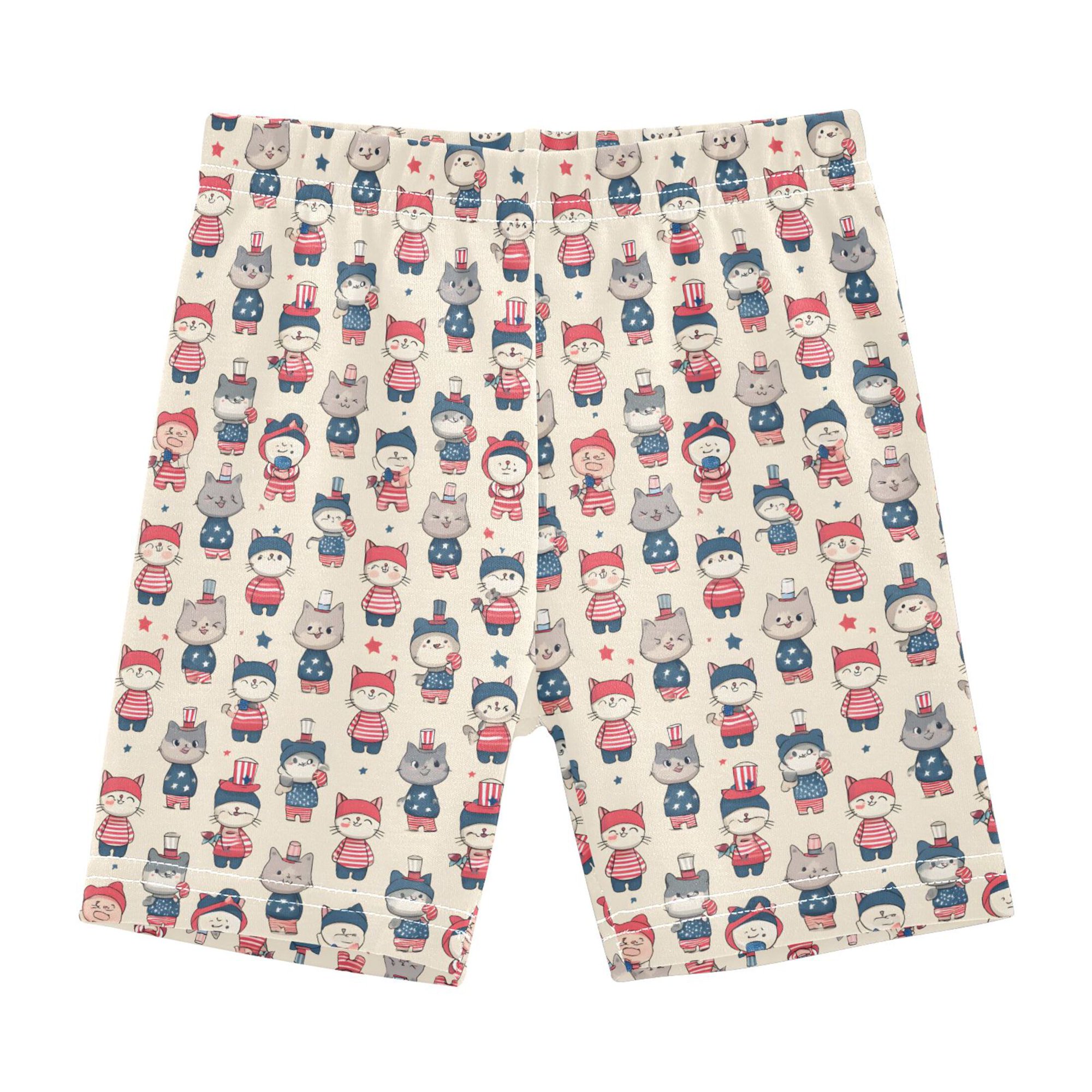 joogoo America Cute Cats Girls Lined Shorts Bike Dance Bottoms 8Y