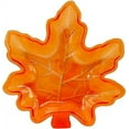 thumbnail image 2 of Harvest Autumn Fall Leaves Metallic Plastic Leaf Dishes Plastic Serving Trays 3 Count, 2 of 5