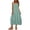 Green, variant on Antinious Ladies Solid Sleeveless Round Neck Practical Versatile Casual Dress with Side Pocket Layout