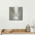 thumbnail image 5 of Luxe Metal Art 'Feathers Crossed II' by Cindy Jacobs, Metal Wall Art, 12"x12", 5 of 9