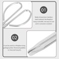 thumbnail image 3 of Miangastore Fireplace Accessory Silver 1Pack 20.9x3.9in, 3 of 8