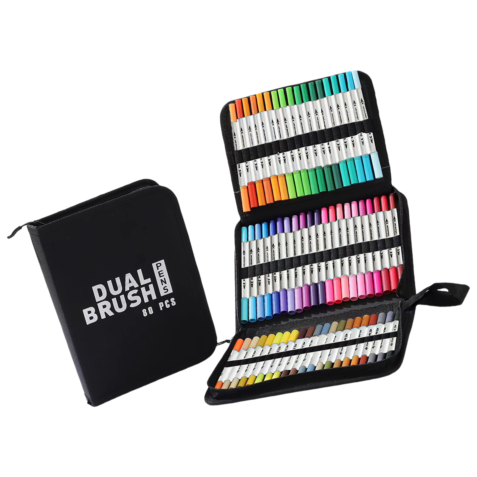 60/72/80/100 Color Paint Markers Drawing Pen Acrylic Marker Acrylic Pen Double Tip Brush Art Marker Pen Craft Supplies