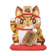 52Toys Food on Head Lucky Fortune Series Vinyl Figure - Cat with Gold Bar