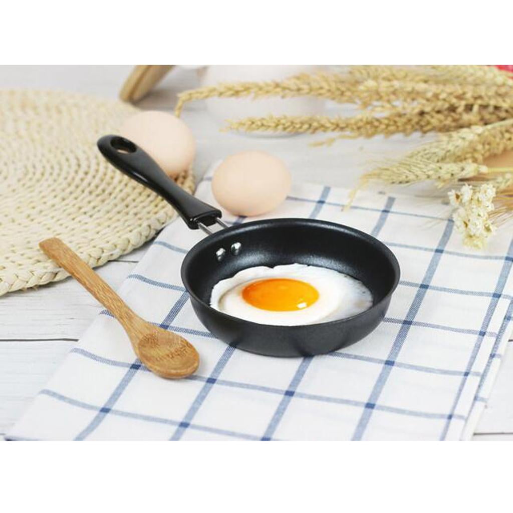 2pcs Non Stick Iron Frying Pan For Cooking Gas & Induction Omelet , Metal