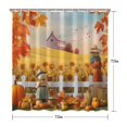 thumbnail image 5 of Rustic Autumn Scarecrow Shower Curtains,Reusable Bath Curtain with Hooks Vintage Polyester Fabric Curtains for Bathroom Bathtub Autumn Holiday, 5 of 5