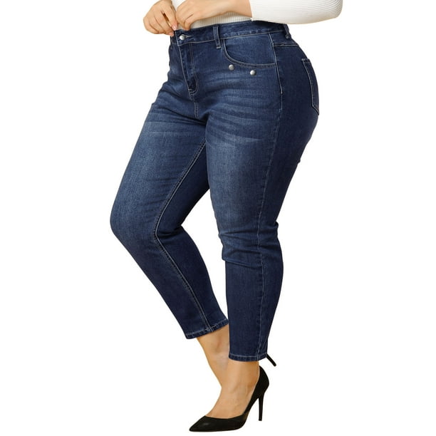 Women's Plus Size Classic Denim Style Jeggings. (6 PACK) (XXL ONLY