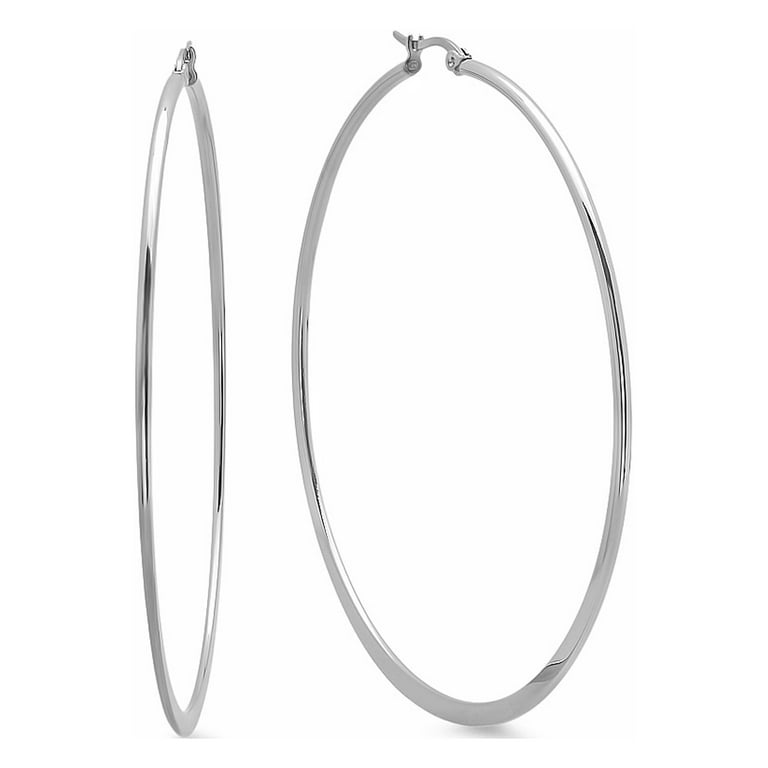 Steel cheap time earrings