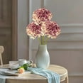 thumbnail image 6 of Purple Simulation Hydrangea Silk Flower Single Stem Fake Flower For Wedding Home Decoration Diy Craft 7.5X17.3 Inches, 6 of 7