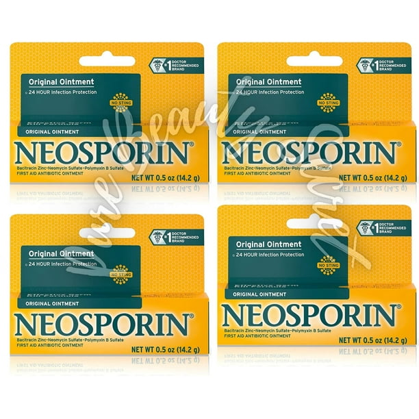 Neosporin Original Ointment 0.5oz x 4 - Walmart.com