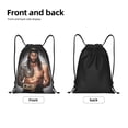 thumbnail image 5 of Roman Wres-Tler Reign Drawstring Bag Waterproof Adjustable Lightweight Sport Gym Sack Cute Cartoon Drawstring Backpack For Men Women, 5 of 8