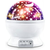 Toys for 3-8 Year Old Girls Star Projector Night Light Kids, Glow in The Dark Stars Room Lights,2-9 Year Olds Surprise Gift Birthday Gifts for Teen Toddler Baby Girls-White