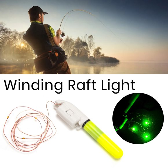 LJNYFDC Fishing Tackle Fishing Rod Light High Brightness Waterproof Battery Operated Energy Saving Simple Installation Fishing Pole Glow LED
