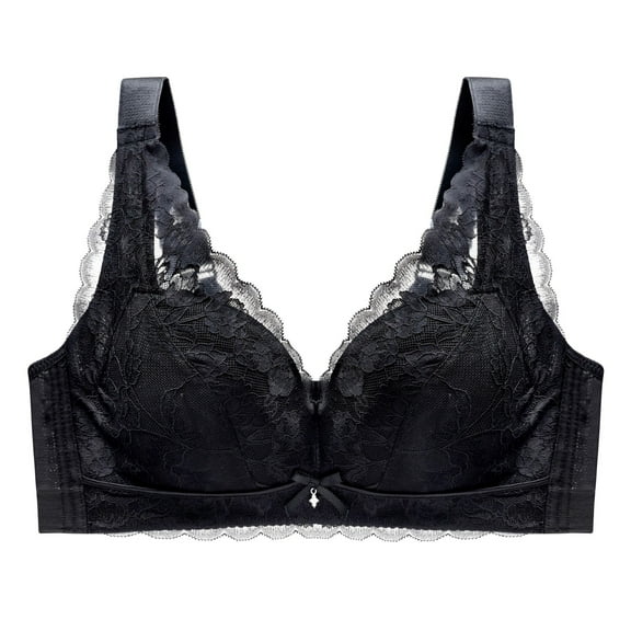 Zuwimk Bras For Women Push Up,Women's Euphoria Front Close Contour Bra Black,34D