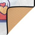 thumbnail image 4 of Valentine's Day Cute Design 63''x48'' Plush Memory Foam Bath Mat, Soft, Absorbent, Non Slip, Durable, 4 of 7