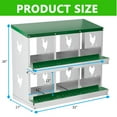 thumbnail image 2 of Chicken Nesting Boxes for Laying Eggs, 6 Compartments/ 8 Compartments Nesting Boxes to Collect & Protect Eggs, Chicken Laying Boxes for Hens, 2 of 7
