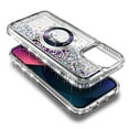 thumbnail image 5 of NageBee Designed for iPhone 13 Mini Magnetic Case for MagSafe, Tempered Glass Screen Protector/Wrist Strap Lanyard, Glitter Floating Liquid Cute Case (Diamond), 5 of 6