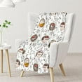 thumbnail image 2 of Hedgehog Blanket Gifts - 50x40 Inches Cute Throw Blanket for Girls, Boys - White Soft Fuzzy Blankets for Crib, Couch & Travel, 2 of 6
