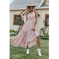 thumbnail image 6 of PRETTYGARDEN Women's Summer Floral One Shoulder Maxi Dress Knot Ruffle Boho Beach Vacation Wedding Guest Long Sun Dresses, 6 of 6