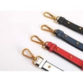 thumbnail image 6 of esafio Purse Strap Retro Bees Flowers Pu Leather Strap You DIY Replacement Crossbody Bag Accessories 1.6" Wide Rivet Guitar Style Handbag Strap Belt 42.5"-47",White, 6 of 6