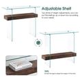 thumbnail image 4 of Ivinta Narrow Glass Console Table with Storage, Modern Sofa Table for Small Space, Entrywa, 4 of 5