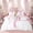 Monogrammed D, variant on Erosebridal Girls Pink Bow Twin Bedding, A Letter Duvet Cover Set, Princess Style Bedroom Decor, Pink Reversible 2 Pieces, 1 Duvet Cover and 1 Pillowcase (No Comforter)
