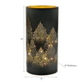 thumbnail image 3 of Maison Concepts Christmas Led Black Glass Stand Forest 8", 3 of 4
