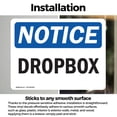 thumbnail image 3 of (2 Pack) Dropbox OSHA Notice Sign 14 Inch X 10 Inch Vinyl Label Decal Sticker Weather Resistant, UV Protected for Workplace, Business, and Construction Site, Made in the USA, 3 of 7