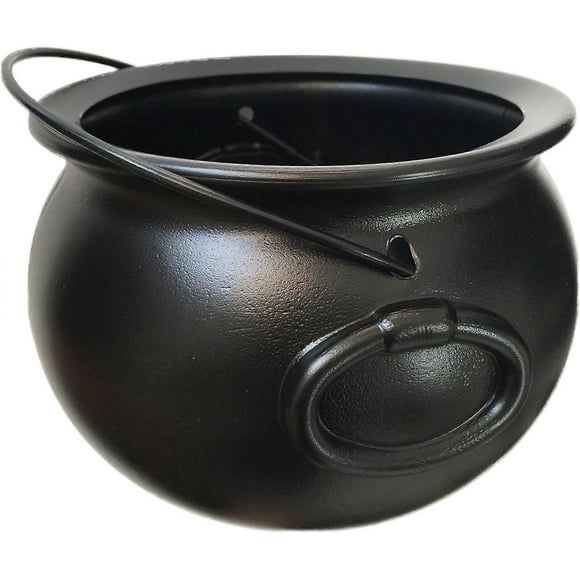 8" Black Cauldron Kettle, Cauldron Halloween Decor
