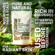 Henna Cosmetics Brahmi Powder Herbal Supplement Raw 200 Grams (7.05 oz)