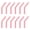 Light Pink, variant on 12pack Silicone Straw Tips, Silicone Straw Elbows Tip Fit for 8mm/0.31" OD Stainless Steel Straws, Orange