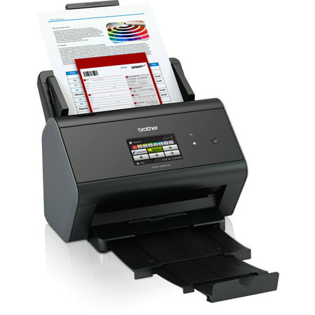 Brother ImageCenter ADS-2800W Wireless Document Scanner, Multi-Page Scanning, Color Touchscreen, Integrated Image Optimization, High-Precision Scanning, Continuous Scan (Best Multi Page Scanner)