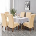 Milk Silk Fabric Stretch Household Hotel Dining Chair High Back Chair