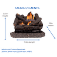thumbnail image 6 of Duluth Forge Ventless Liquid Propane Gas Log Set - 18 in. Stacked Oak, 30,000 BTU, T-Stat Control - Model# DLS-L18T-2, 6 of 7