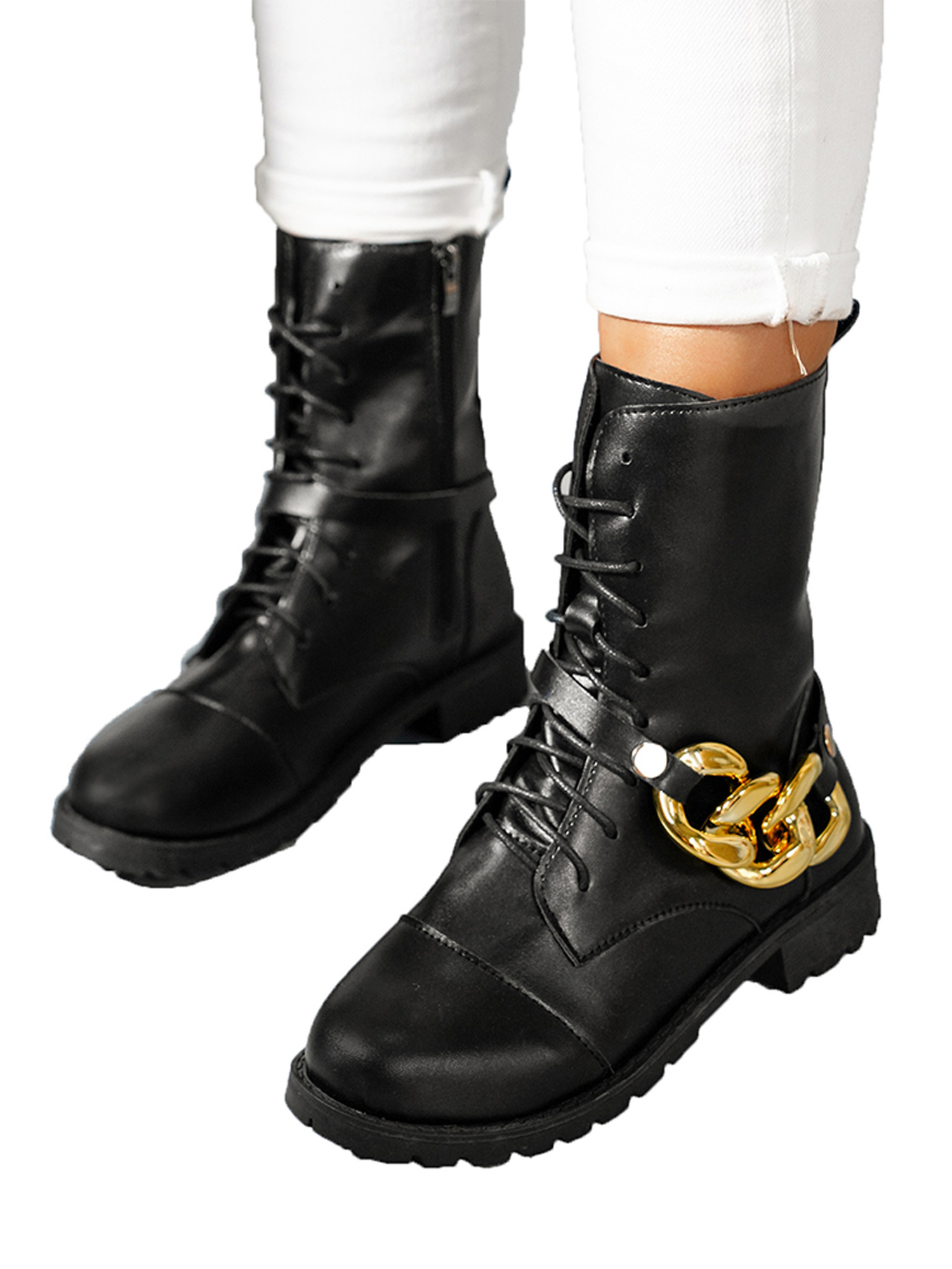 Wodstyle Womens Winter Flat Ankle 