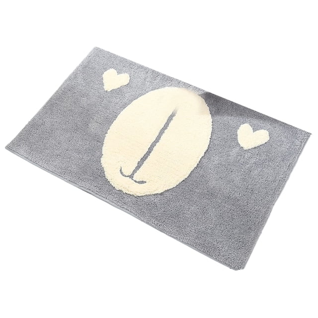 Monstrate La alfombra de baño fácil de limpiar mantiene el baño fresco e higiénico Alfombra de baño suave y cómoda Juegos de accesorios de baño Sr. Oso-Grey
