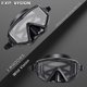 thumbnail image 3 of Máscara de buceo para adultos - Máscara de snorkel de vidrio templado - Gafas de buceo antivaho Gafas de natación con cubierta para la nariz para snorkel, snorkel, natación, 19 * 10 * 7,5 cm, 3 of 5
